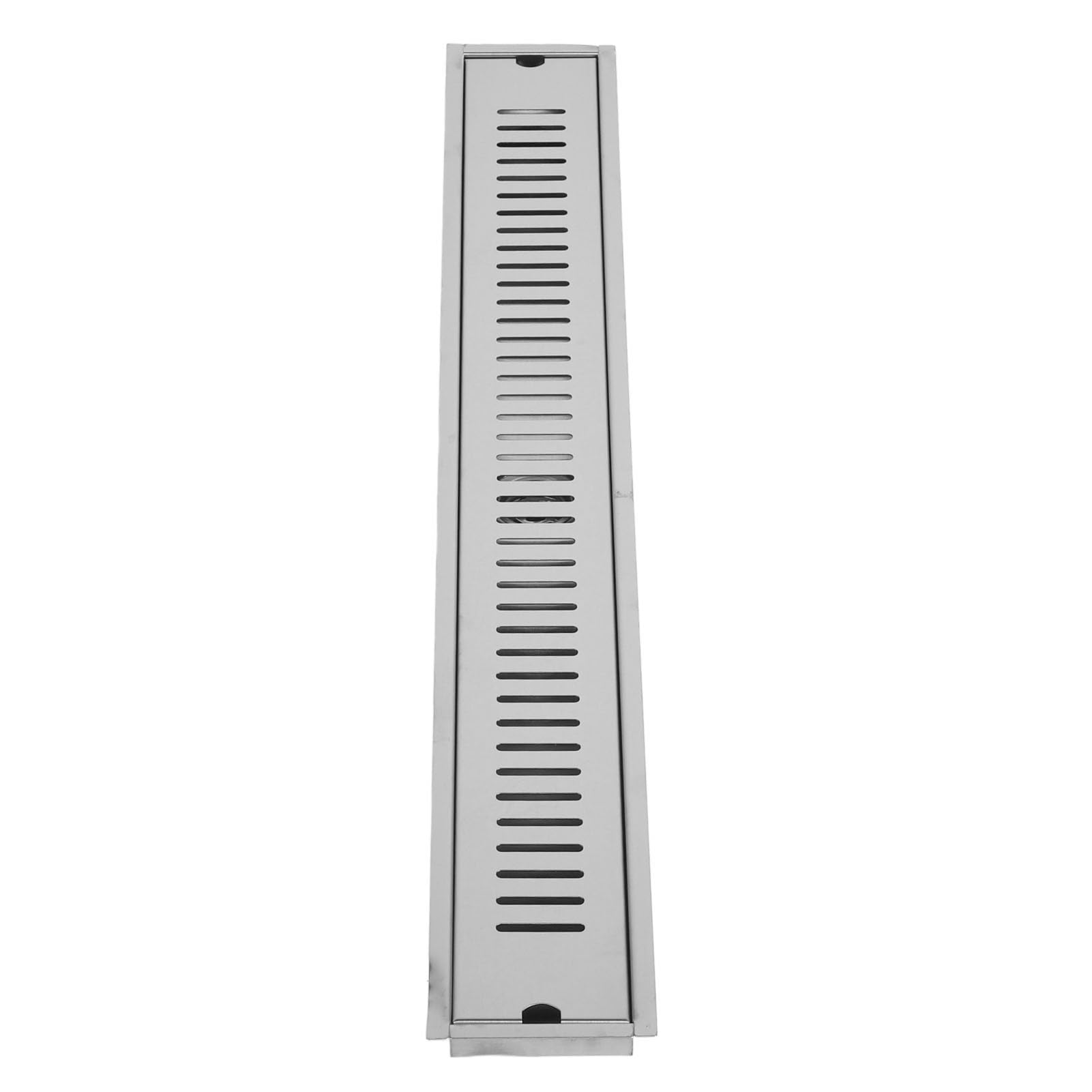 Odpływ liniowy prysznicowy ze stali nierdzewnej 304 80cm odpływ środkowy o dużej pojemności zapobiegający zatykaniu odpływ podłogowy do płytek łazienkowych