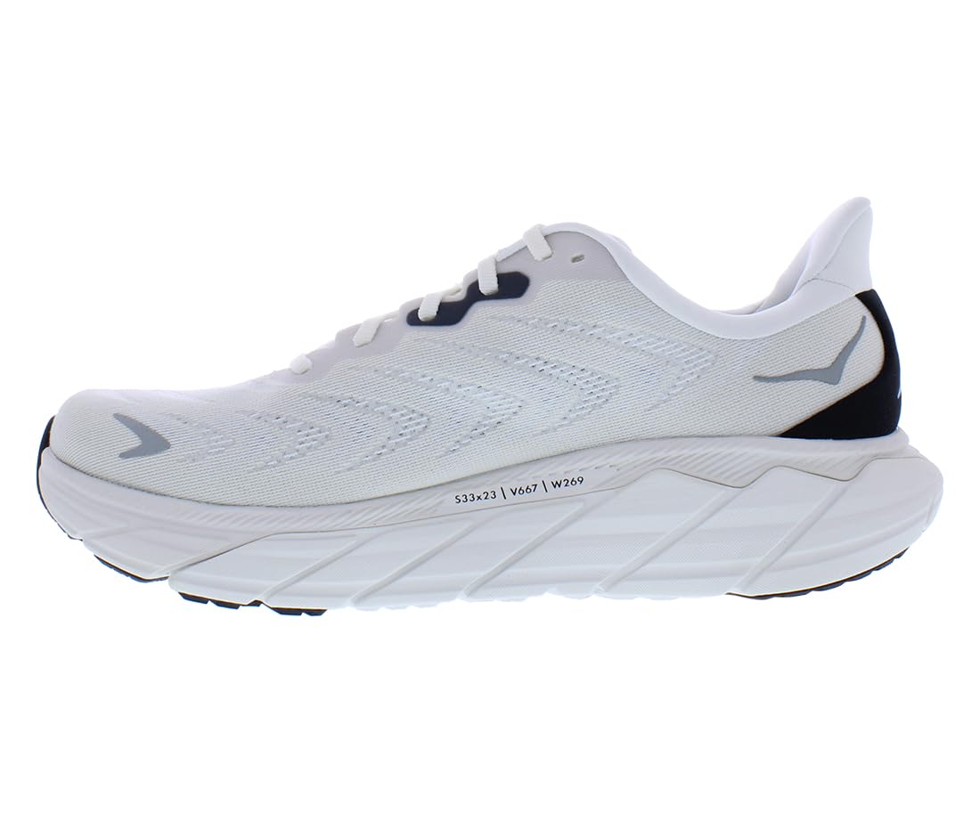 HOKA Scarpe da corsa da uomo, Blanc De Blanc/Lana d'acciaio, 44 EU