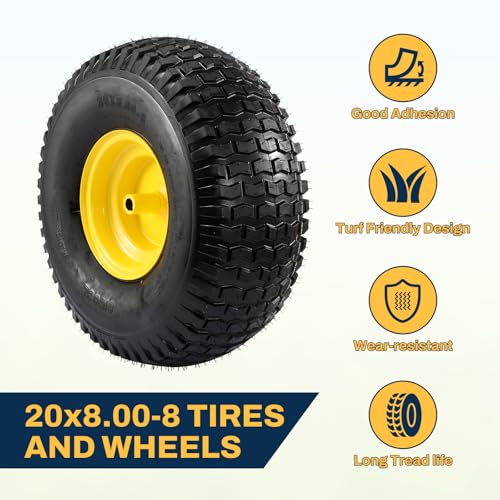 20x8.00-8 Tire and Wheel Assembly - Features