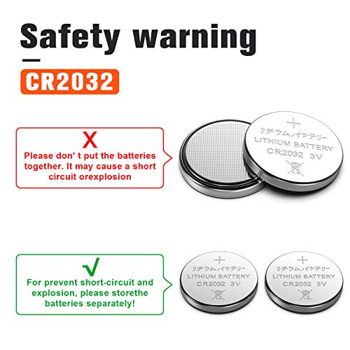 GutAlkaLi CR 2032 Batterien CR2032 Lithium Knopfzellen/Knopfbatterien (3V, 40-er Pack) – Ansicht 2