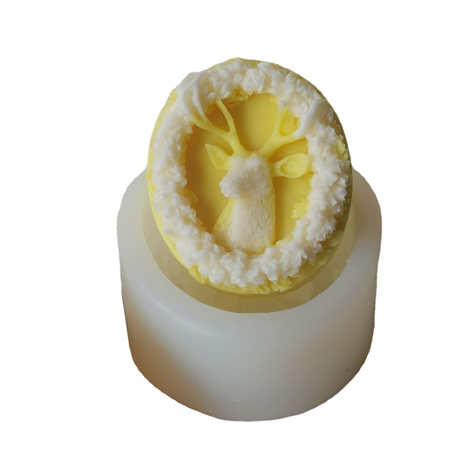 Lot De 2 Moules En Silicone Couronne De L'Avent - Parfaits Pour Fabriquer Des Bougies, Décorations En Plâtre, Résine - Idéal Pour Noël, Activités DIY Créatives