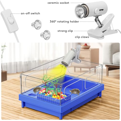 Geegoods 03 Turtle Tank Kit, Blue Small Turtle Tank Starter Kit thumb #6