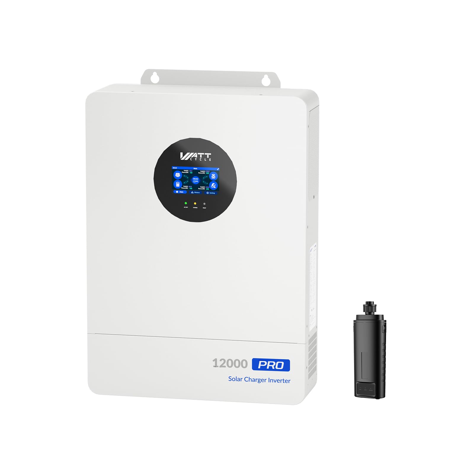 WattCycle 48V 12kW Hybrid Inverter, 120/240V Split Phase Solar Charger