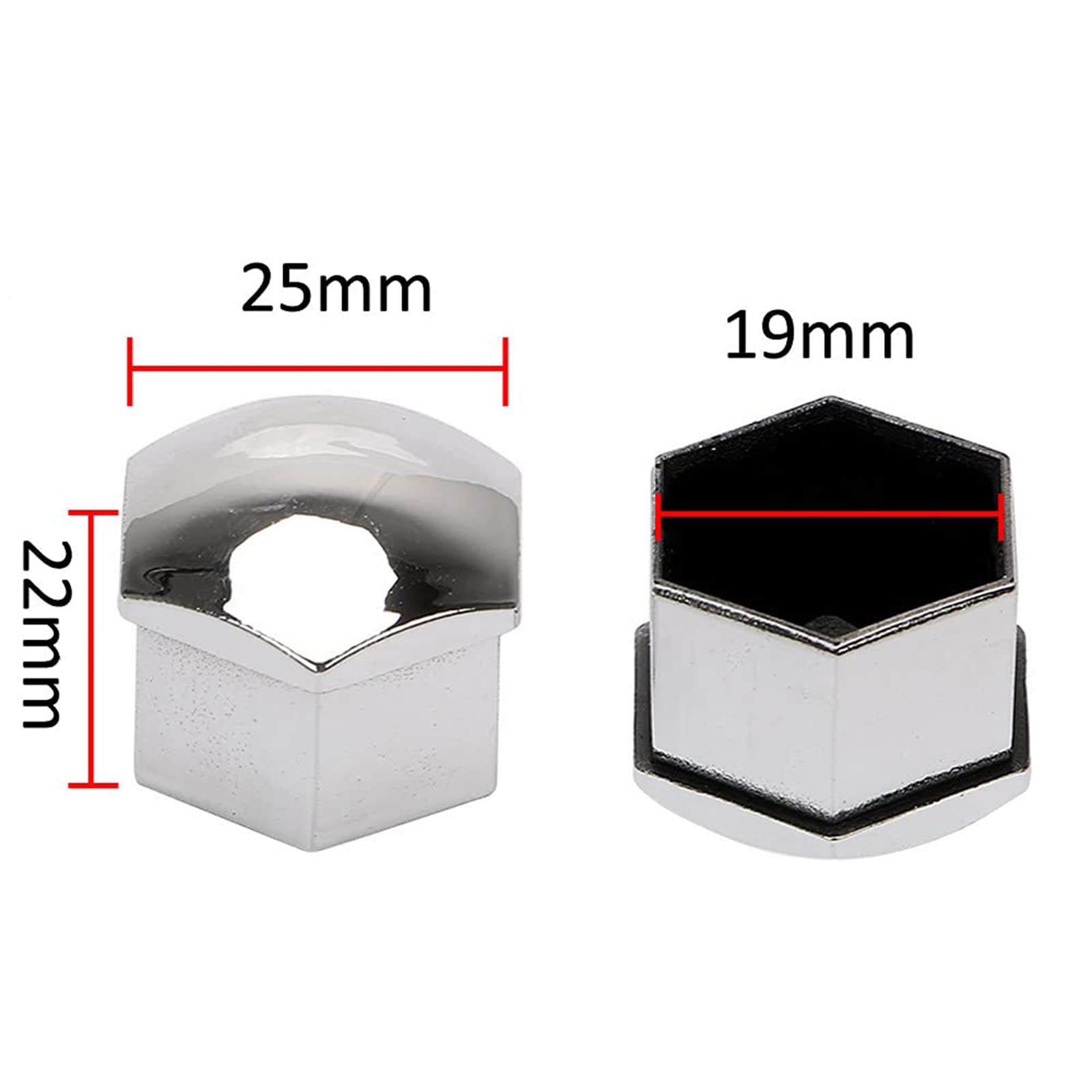 Cache Ecrous Roue Voiture Pour Peugeot 2008 3008 4008, Capuchons D