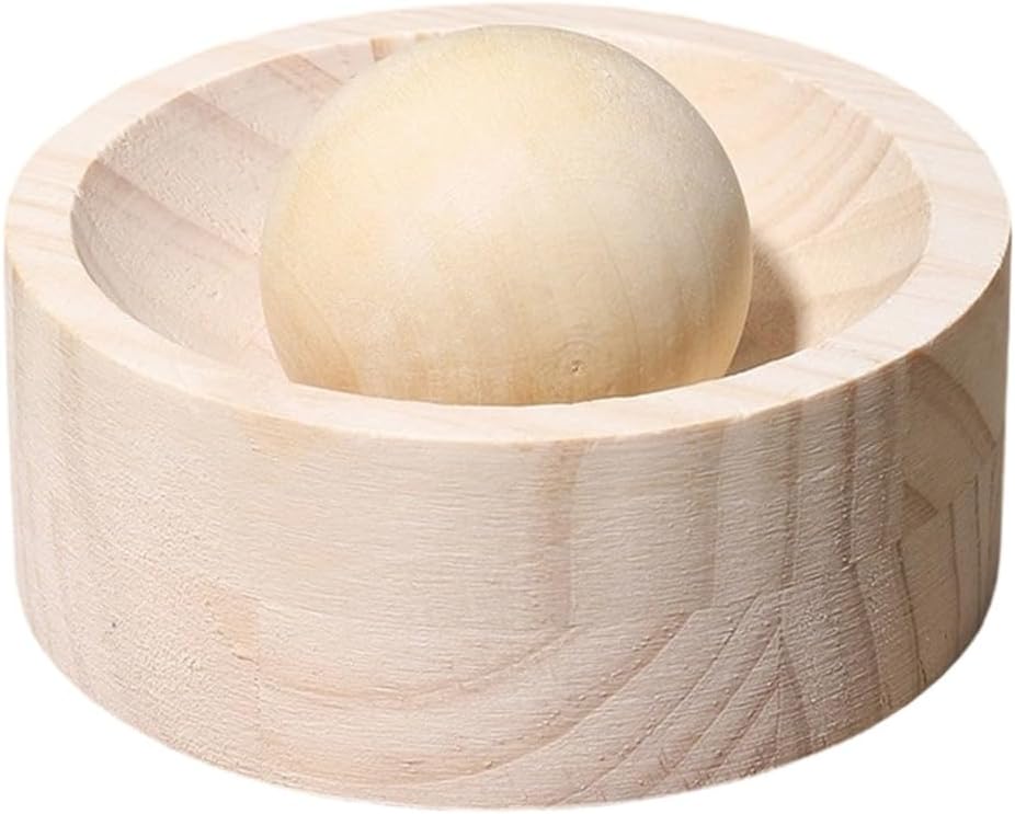 Solid Wood Dough Flattening Tool Traditional Rolling Machine For Dumpling And Glutinous Rice Sheets Authentic Wooden Base With Compact 10cm Natural Wood For Home Kitchen Crafts