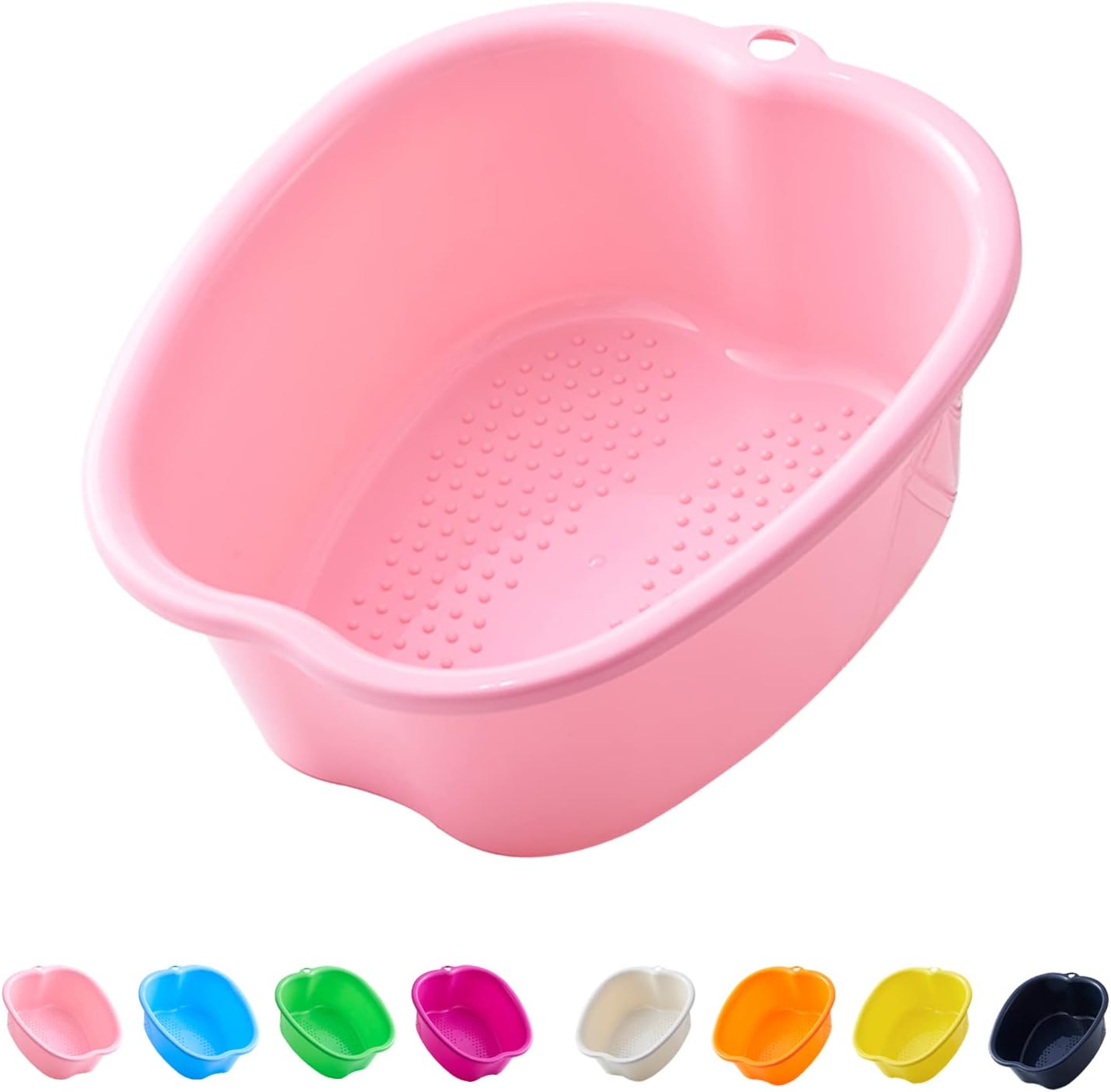 AXLOFO® Large Spa Foot Bath Bowl, Sturdy Plastic Foot Soak Bowl