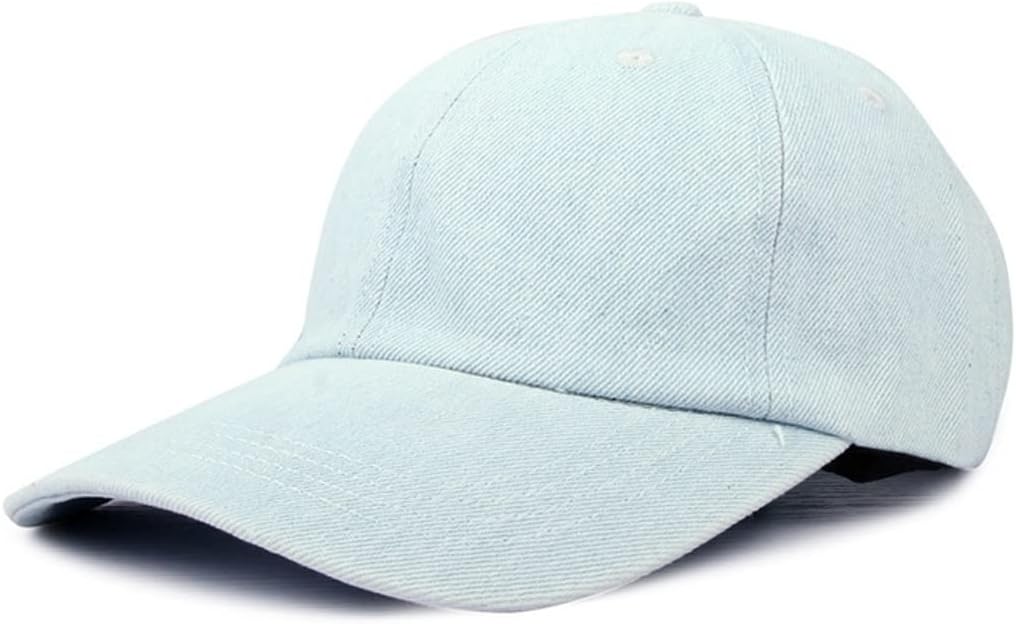 Solid Denim Baseball Cap Hats Men Women Wash Cowboy Bone Autumn Hip Hop Jeans