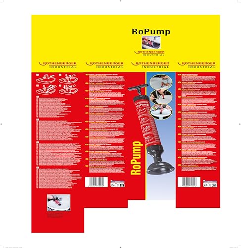 ROTHENBERGER Industrial Saug - Druckreiniger RoPump, Abfluss - Reiniger zum Beseitigen von Rohr - Verstopfungen im Siphon- und Abflussbereich, perfekt für den Hausgebrauch