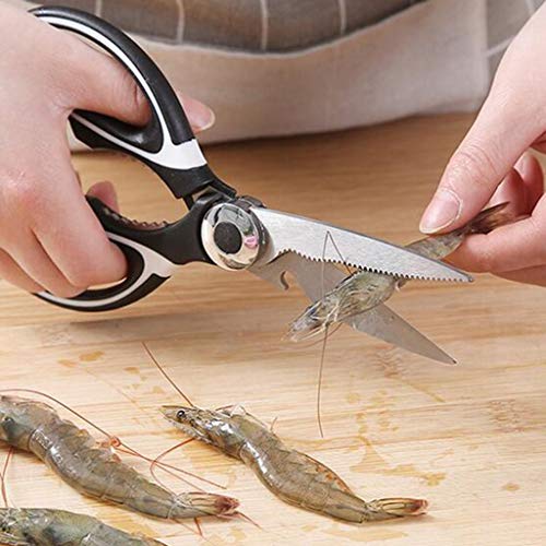 Baoblaze 8inch Cozinha Tesoura Tesoura Para Frango Ervas Ervas De Aço Inoxidável