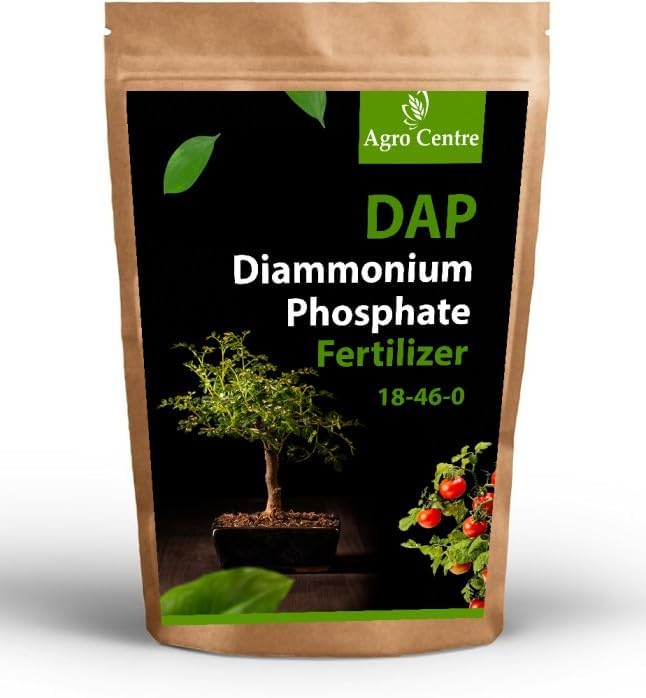 Agro Centre Di-ammonium Phosphate DAP Granular Fertilizer. 18-46-0 Di-ammonium Phosphate Fertilizer for plant nutrition (1, Kilograms)