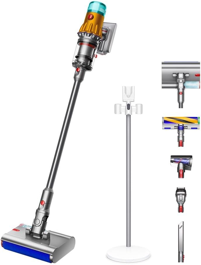 Dyson V12s Detect Slim Submarine (SV46 SU) Cordless Vacuum Cleaner, Stick, Handy Cleaner, Cyclone, Wet Cleaning Vacuum with Charging Stand (Powerful Cleaning From now on)
