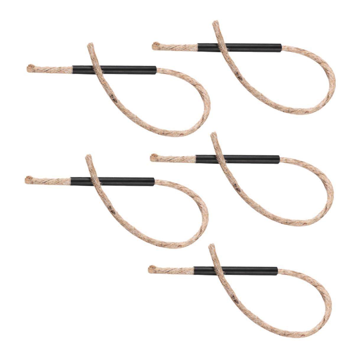 KOMBIUDA 5pcs Wax Rope Fire for Campfires Fire Starters Handles Outdoor Supplies