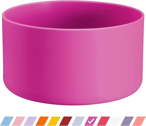 VMINI - manga protectora de silicón, compatible con Hydro Flask y más botellas de agua, cubierta inferior antideslizante de 12 40 oz