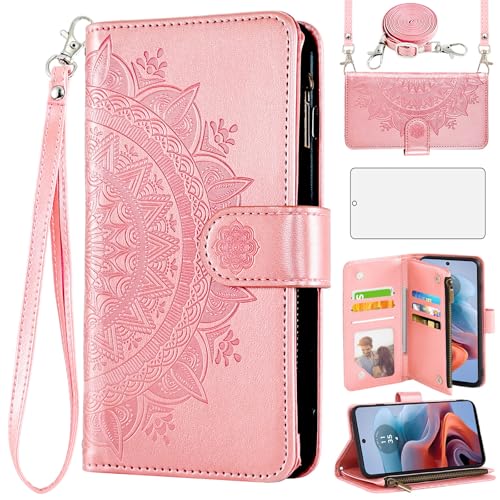 Coque Motorola Moto G34 5G avec porte-cartes et support vidéo