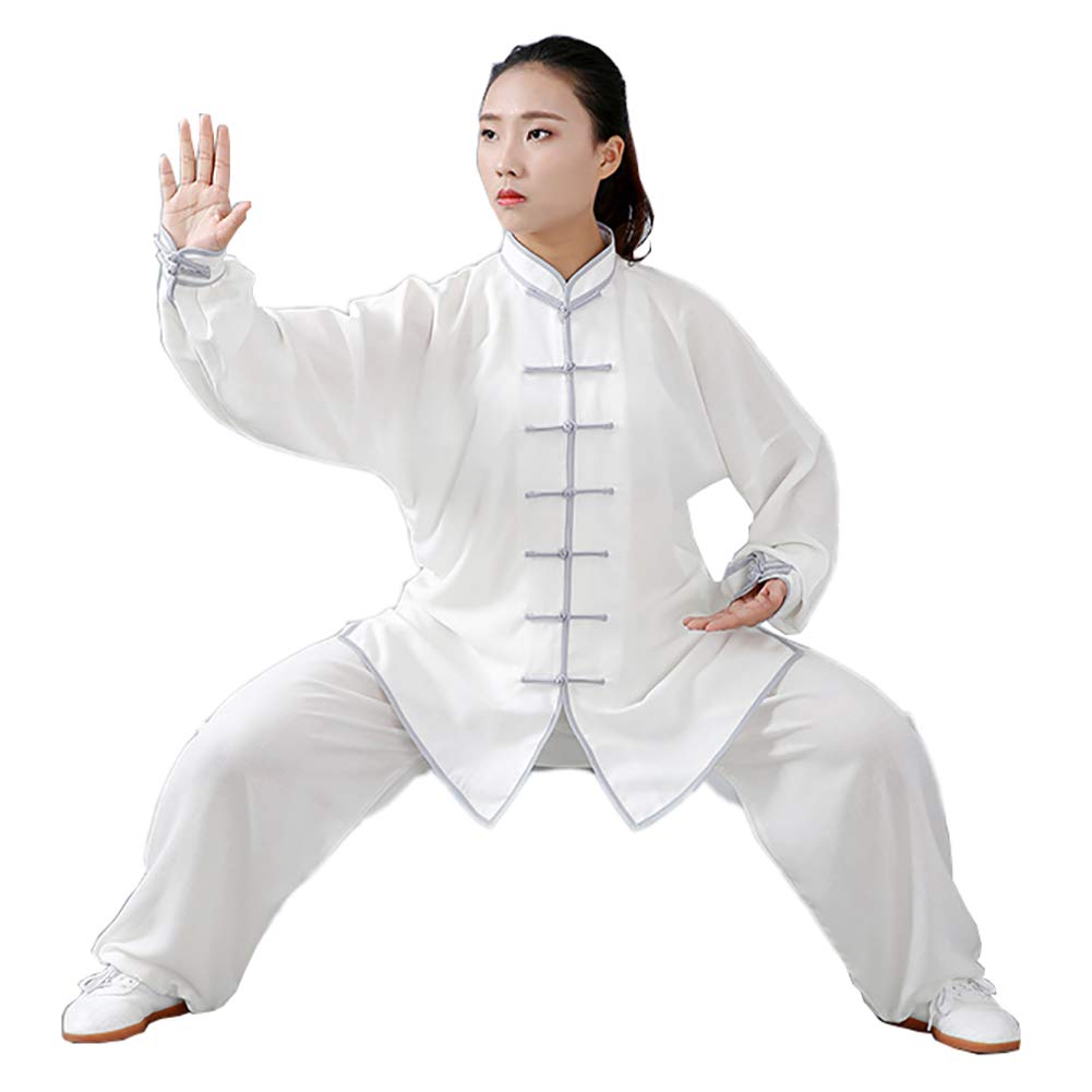 Tai Chi 2 Pièces Survêtements Arts Martiaux Costume Qi Gong Vêtements Traditionnels Chinois Homme Femme