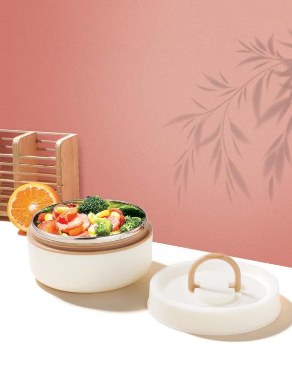 See full amazon price history chart for CLASSIC ESSENTIALS Luscious Microwave Safe Double Wall Insulated Lunch Box, Airtight & Leak Proof, Inside Steel Containers with BPA Free Lids - White (400 ml) CLASSIC ESSENTIALS Luscious Microwave Safe Double Wall Insulated Lunch Box, Airtight & Leak Proof, Inside Steel Containers with BPA Free Lids - White (400 ml) (B0D5N7T6ZN) Amazon Price History, Amazon Price Tracker
