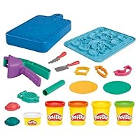 Play-Doh Little Chef Starter Set, Creative Kitchen Playset with 14 Accessories & 5 Tubs, Arts and Crafts Toys for Kids Boys & Girls (3+), Non-Toxic Modelling Compound, Imagination Cooking Kit
