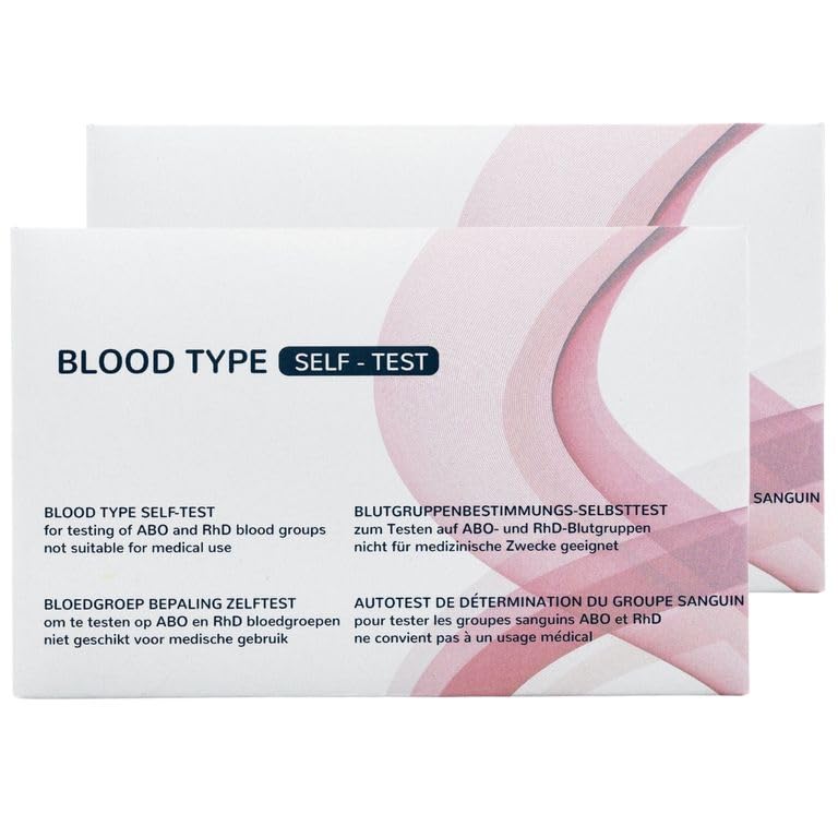 Blutgruppen Schnelltest - Blutgruppe Test - Blutgruppen Bestimmen Schnelltest 2-Pack - The Tester