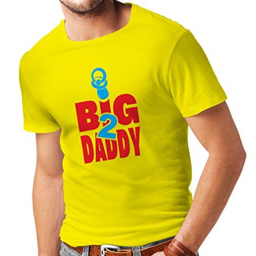 Camisetas Hombre Gran pap� Mejores Regalos para Hombre, Regalos Divertidos para Hombres, d�a de Padres (X-Large Amarillo Rojo)