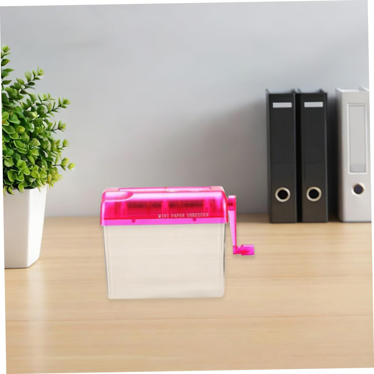 2 Pezzi Mini Distruggi Documenti Manuale Taglierina Carta Portatile per Casa e Ufficio Trituratore Manuale Sicuro per Documenti Sensibili Compatto per Scrivania