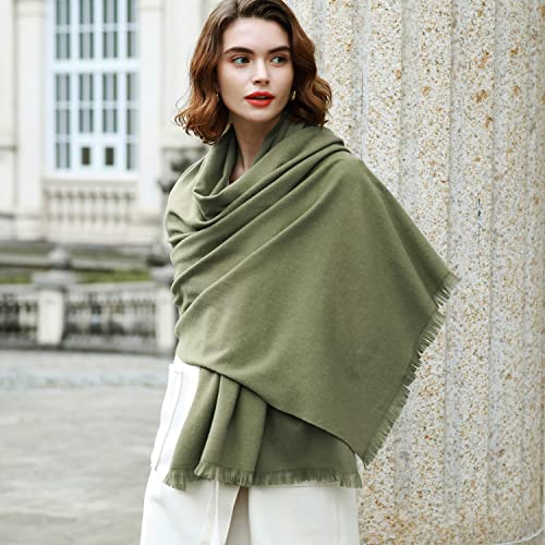 Riiqiichy Pashmina Shawl Wraps For Women Scarf For Wedding Large Winter Green Scarves Soft Shawls And Wraps For Evening Dresses #TOP2