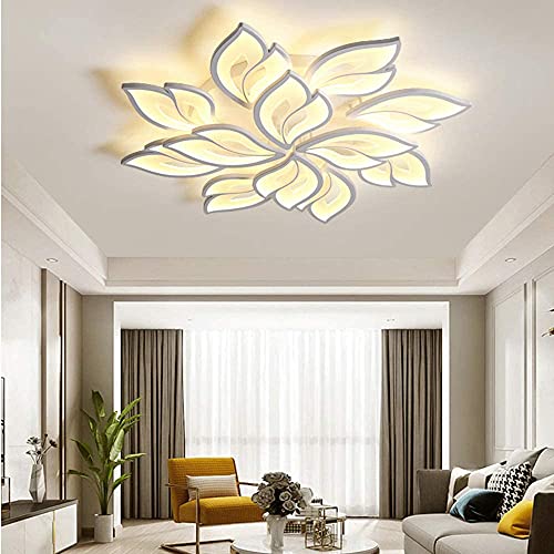 Plafonnier LED acrylique avec télécommande intensité variable pour décoration chambre - 5