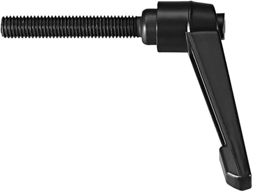 Miniatura 14 de uxcell M8 x 0.984 in Mango de palanca de sujeción ajustable Rosca Botón de trinquete macho roscado Perillas de tornillo de liberación rápida Pernos