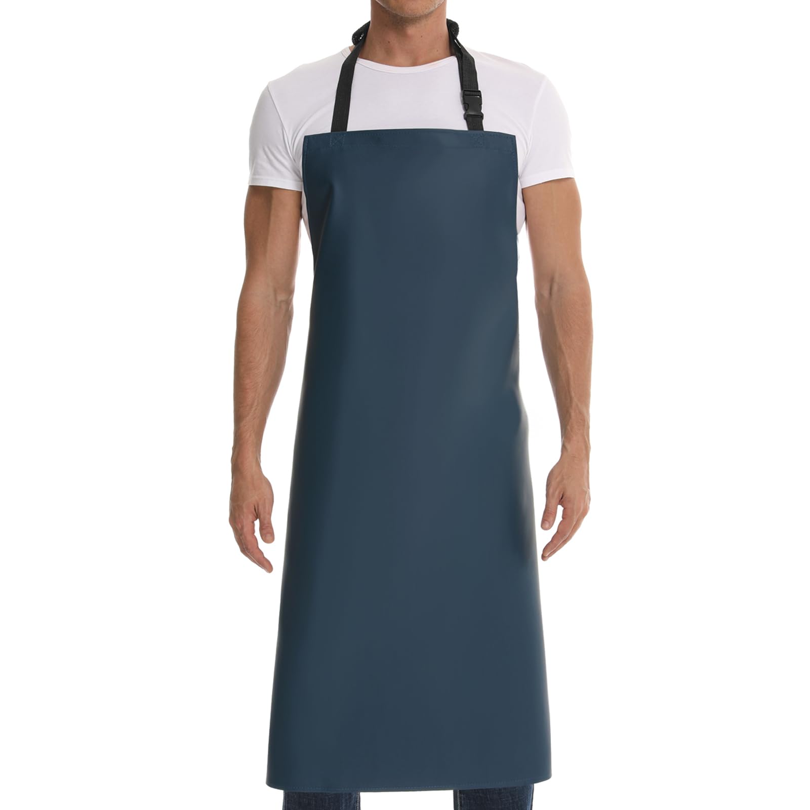 HomsolverHeavy Duty Vinyl Waterproof Apron for Unisex Adult, Ultra Lightweight, Chemical Resistant Industrial Work Apron
