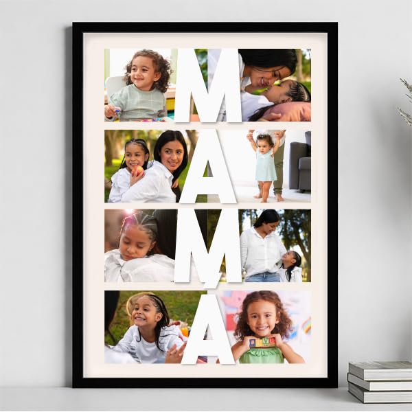 Transparent Gift Póster Definição de mãe vertical com fotos personalizadas. Quadro personalizado para mãe. Decoração personalizada para a casa. Presente personalizado para o dia da mãe.