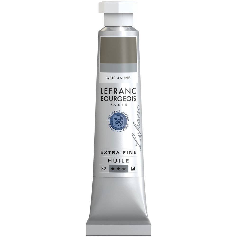 Lefranc & Bourgeois Extra Fine Lefranc Oil paints Artist Pigments, oil-based paint, Gelbgrau, 20 ml — image 1
