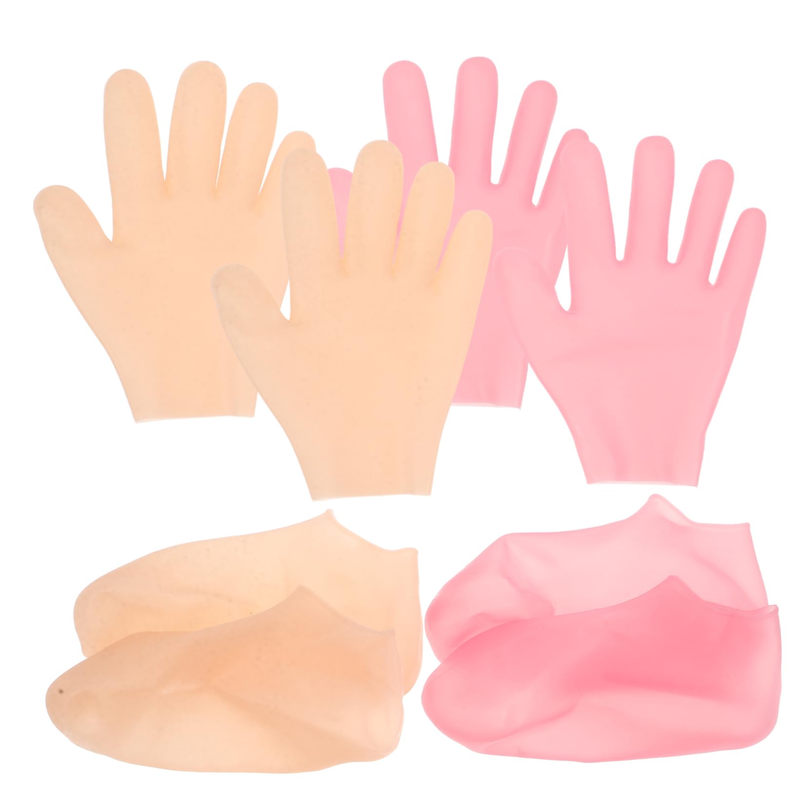 VICASKY 1 Set of Foot Mask and Hand Mask Set Moisturizing Gloves Feet Socks for Dry Cracked Skin Hydrating Foot and Hand Caring Mask for Men and Women