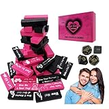 Tsinlan.ayn Lust Tower Games Super Naughty Block Tower for Couples Adults Valentine Tumbling Wooden Tower Stacking Blocks Game for Date Night Ideas for Lover Drunking Game(Blck-Pink)