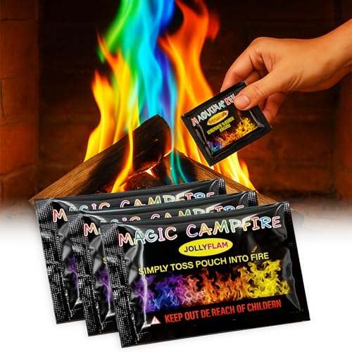 Magic Flames Fire Colour Changing: Mystical Fire Sachets Change Color For Fire Pit,Bonfire, Outdoor, Garden 20G 50 Packets