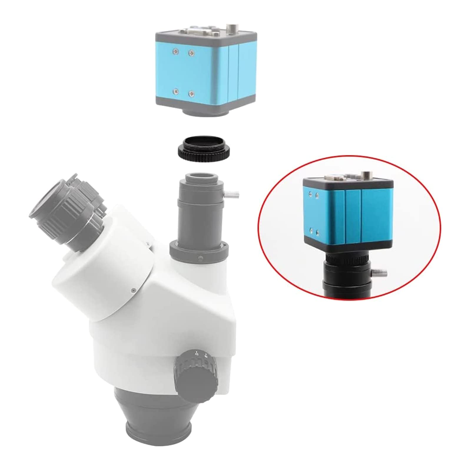 Adattatore convertitore C-CS per telecamera di sicurezza CCTV 5 mm C-CS adattatore per obiettivo della fotocamera anello di estensione adattatore Aliminum