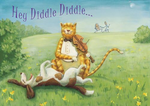 Hey Diddle Diddle - Children's/Kid's Nursery Rhyme Birthday Greeting Card
