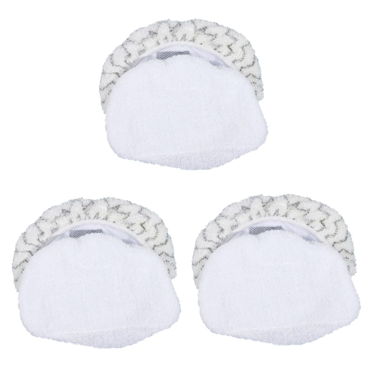 Alipis Wischmopp 3 Stk Dampfreiniger Mop Bezüge für Dampfbesen Dampfwischer Staubtücher Mops Ersatz-Dampfmop-Pads Dampfwischmatten Perlmutt Mopp Wischbezug Weiß Dampfmop