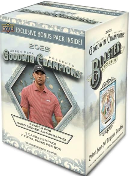 Upper Deck Goodwin Champions Blaster Box 2025 7 paquets par boîte 5 cartes par paquet