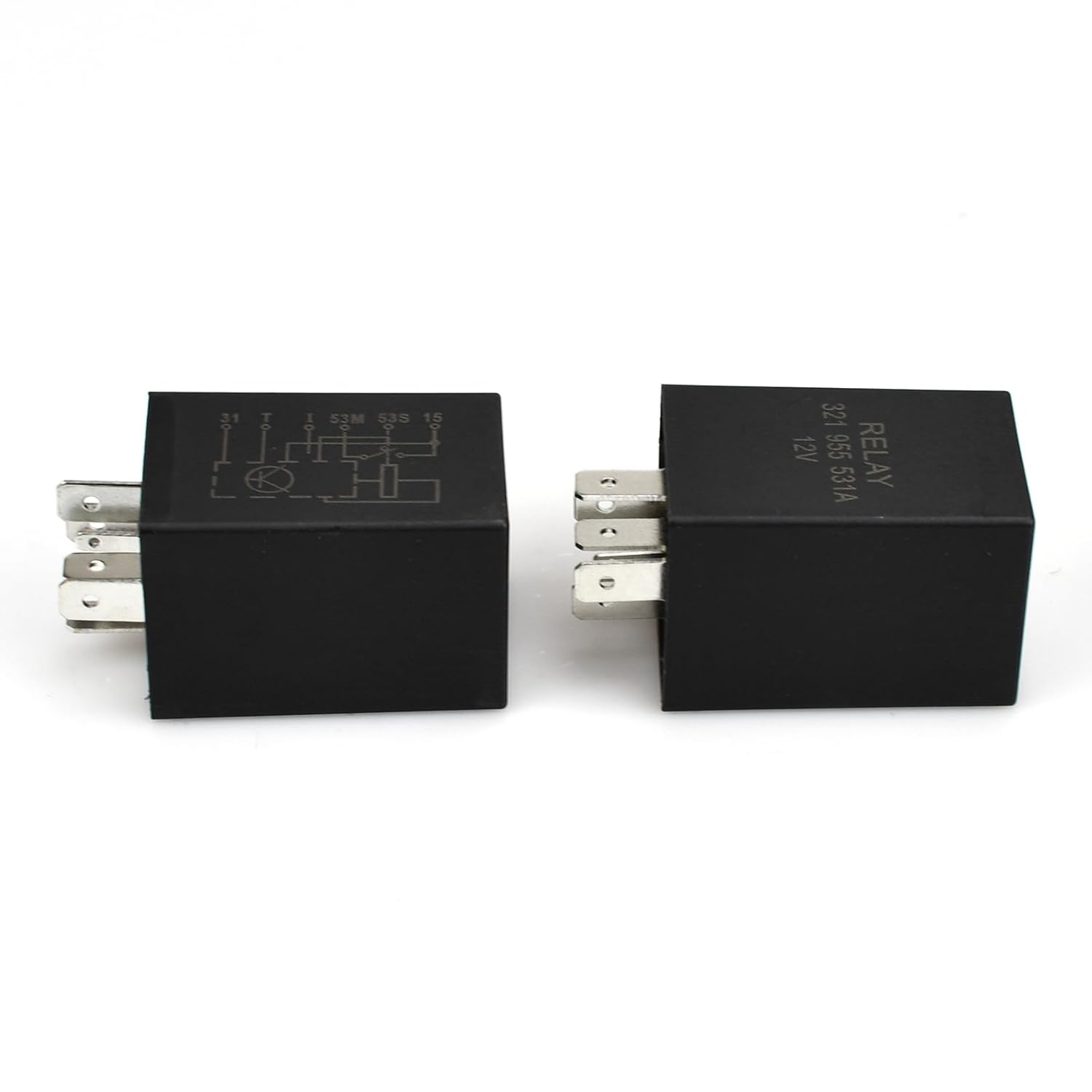 2-Pack 321955531A 6Pins 12V Intermittent Wiper Relay,Wiper Intermittent Relay Compatible with L-and R-Over Defender 90,Defender 110,Defender 130,AMR2341