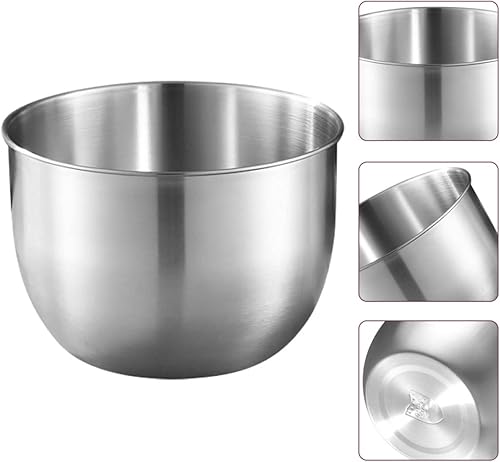 Miniatura 2 de BESTonZON Contenedor de grasa Contenedor de grasa Tazón de aceite de cártamo inoxidable Tazones de mezcla de acero inoxidable Tazones de sopa