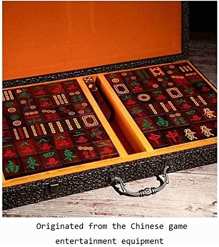 Set de Mahjong Chino Mini, con Caja de Madera miniatura 5