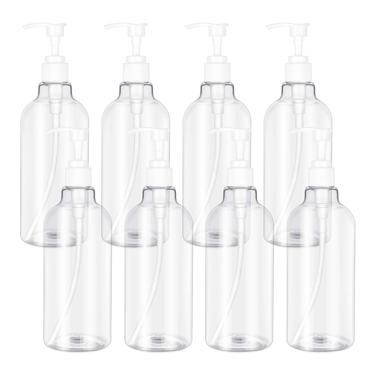 8pcs Subpackaging Bottle Shampoo Bottles Pump Press Bottle Shampoo Pump Bottles