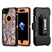 iPhone 7 Plus Case, [Shockproof] [Drop Protection] [Heavy Duty] Tough Rugged Hybrid Hard Shell Cover Case with Belt-clip for Apple iPhone 7 Plus [5.5 inch]-Xtra Orange