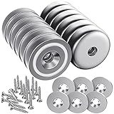 【Speichern Sie Ihren Platz】 Macht sich gut, wenn Sie Metallgegenstände wie Werkzeuge, Küchenutensilien an der Wand, Schranktüren, Fenstern oder wo auch immer Sie wollen aufstellen. Kommen Sie mit Stahl Unterlegscheiben und Crews, so dass Sie sie leicht ohne Kleber installieren können. Perfekt Hängen Sie Ihre Werkzeuge an die Wand und organisieren Sie sie gut.