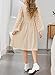 DOKOTOO KIDS Girls Christmas Holiday Dresses Fall Winter Sweater Dress Casual Long Sleeve Knit Boho Dress Tween Girl Fashion Swiss Dot A-Line Fancy Flowy Church Prom Outfits Apricot 14-15 Years