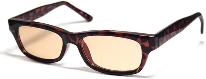 Amazon 薄い色 カラーレンズ サングラス メンズレディース兼用 目が透ける 紫外線カット 5 658 ブラウン サングラス 通販