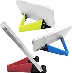 8-Pack Support universel pour téléphone pliable, lyfLux Cradeau de bureau portable de poche compatible avec les téléphones cellulaires, iPad, Kindle, E-Readers et Smartphones (3.5-8 Inch) - Couleurs assorties