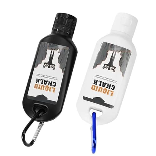 LIQUID CHALK | Sports Chalk | Superior Grip and Sweat-Free Hands for Weightlifting, Gym, Rock Climbing, Bouldering, Gymnastics, Pole Dancing and Fitness, CrossFit, Bodybuilding and More (50ml) (Black)