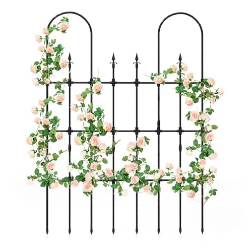 FANTASK Treillis en métal pour Plantes grimpantes - 146 x 186 cm