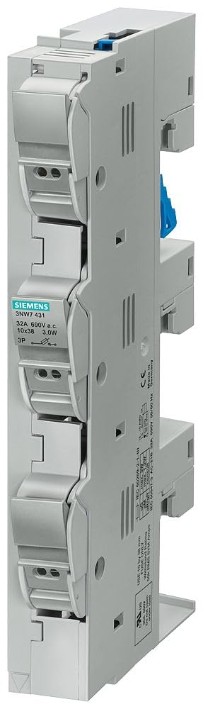 Siemens sentron – porta-fusibile Barra SR60 3 poli per fusibile cilindrico 30 – 600 V