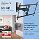 Vogel’s Comfort TVM 3625 Schwenkbare TV-Wandhalterung für 40-77 Zoll Fernseher, Max. 35 kg, Schwenkbar bis zu 120°, Full-Motion TV Halterung max. VESA 600x400, Universelle Kompatibilität
